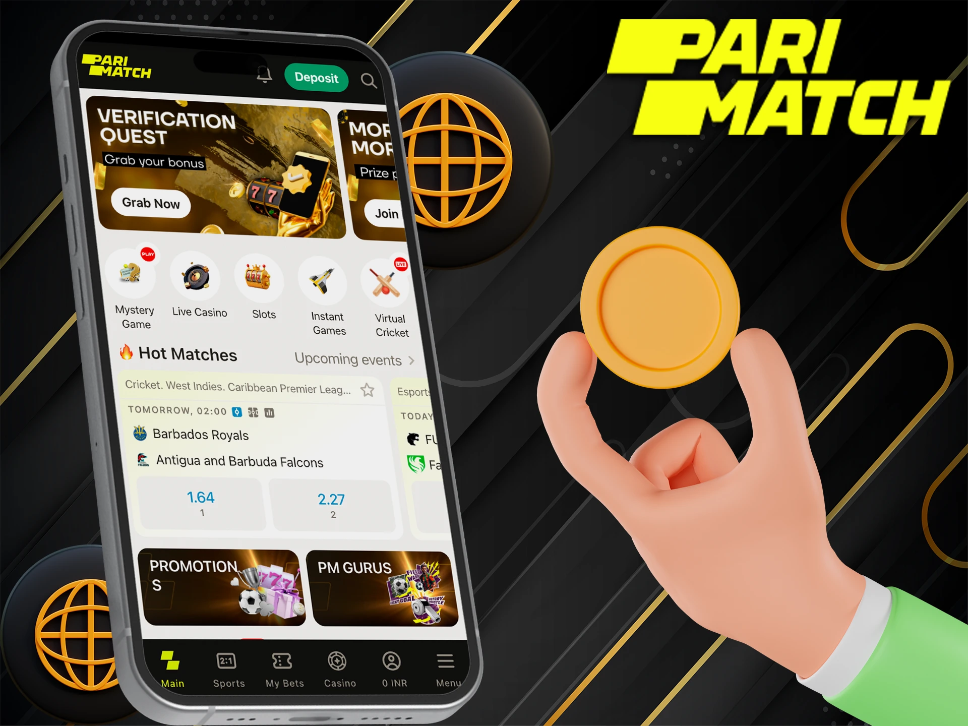 Place your bets without using the PM Bet app.