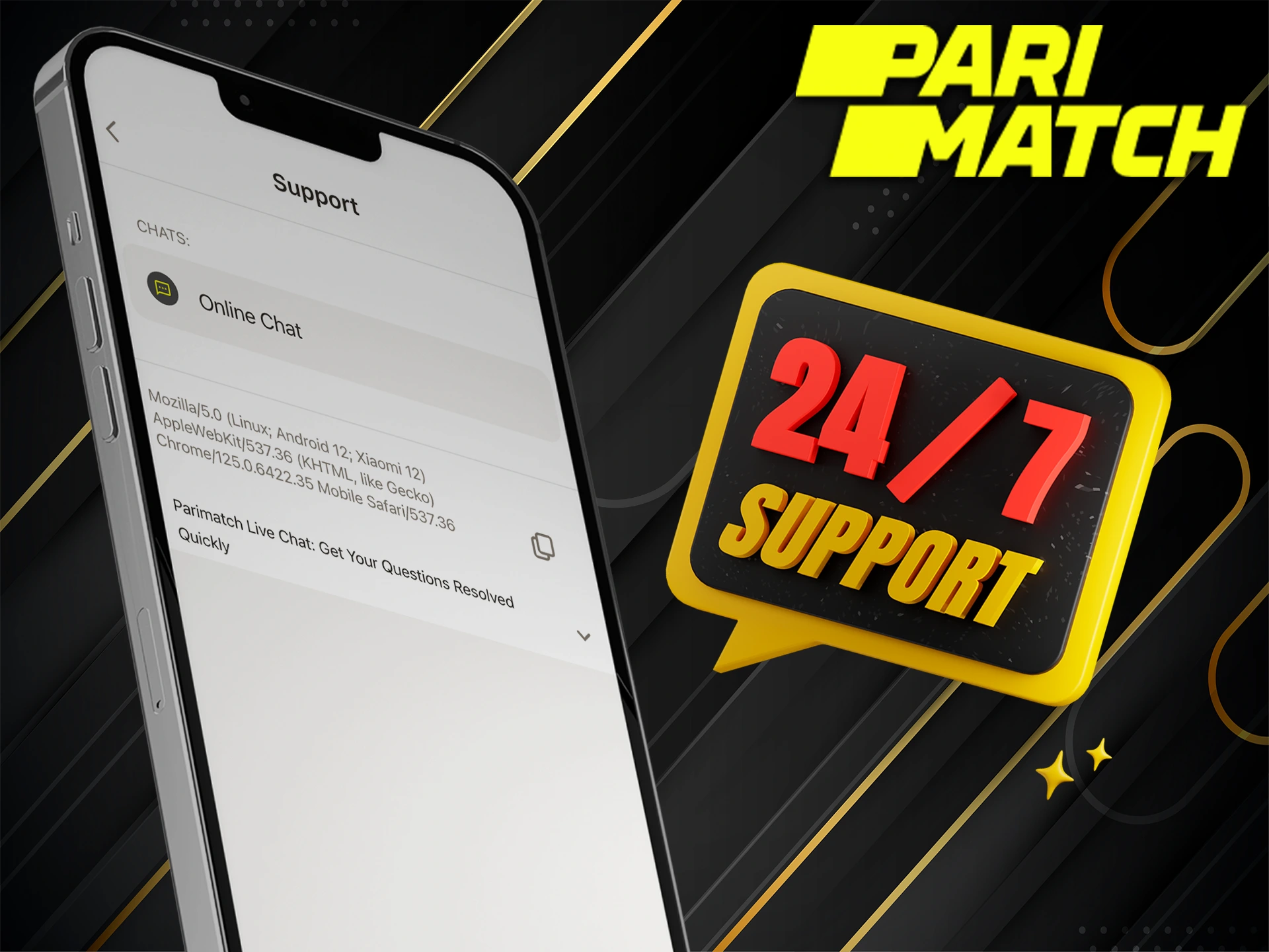 Take advantage of support for difficulties with the PM Bet app.