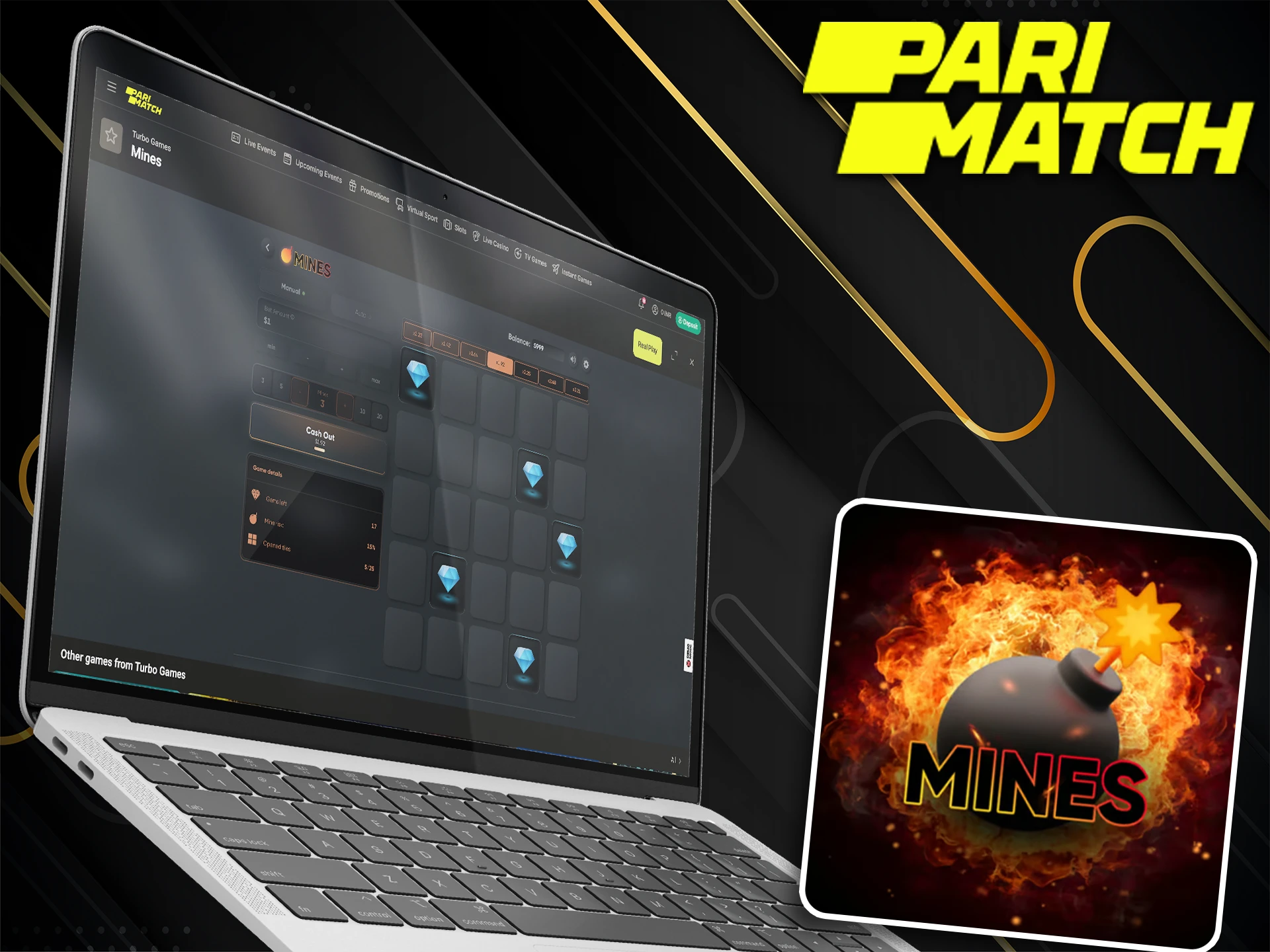 Play Mines and rely on your intuition with PM Bet.