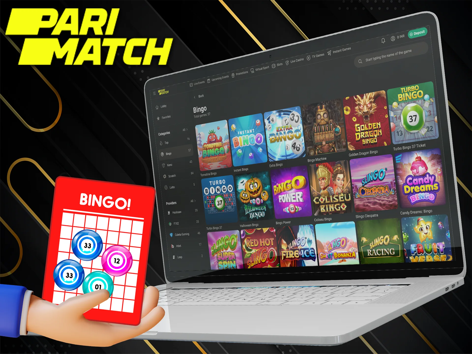 Collect the numbers you need and win at Bingo with PM Bet.