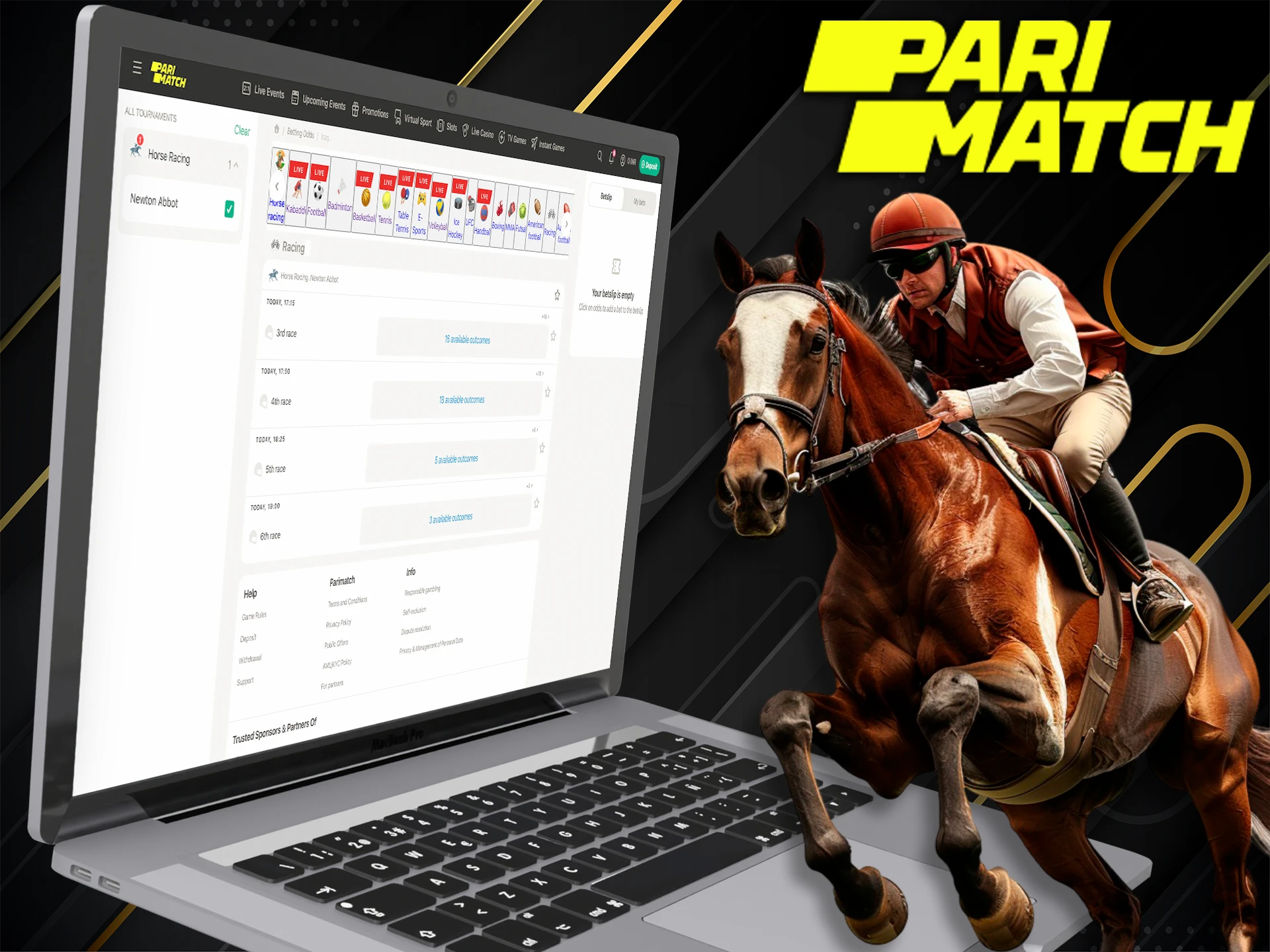 Find your favorite in Horse Racing and try your luck at PM Bet.