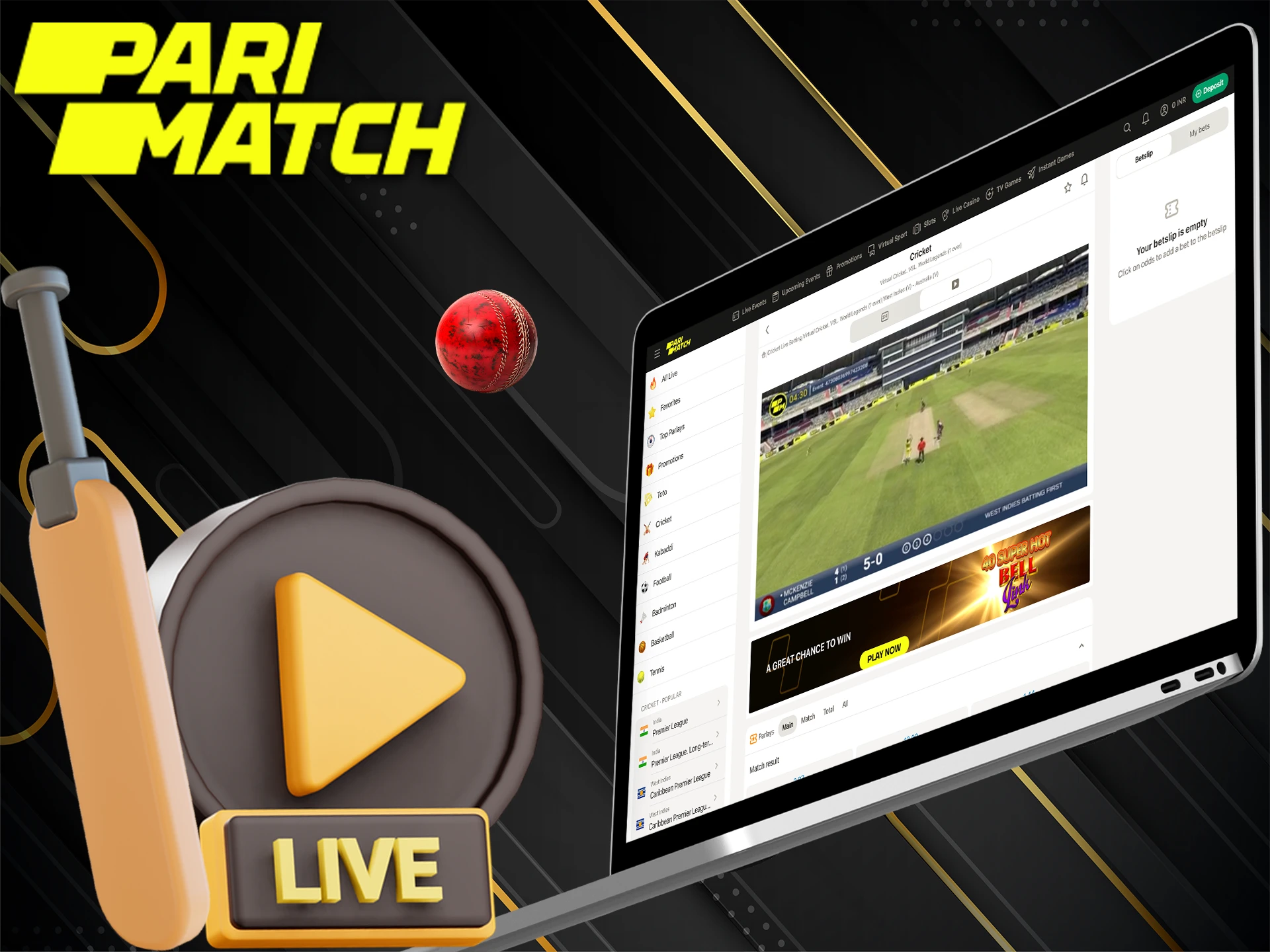 Watch the live stream of the match with PM Bet.