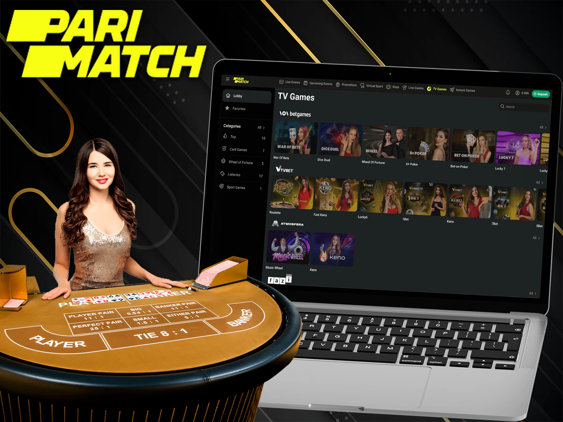 Play TV games for an immersive gaming experience with PM Bet.